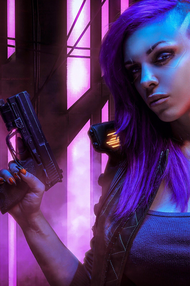 Персонаж новой компьютерной игры Cyberpunk 2077