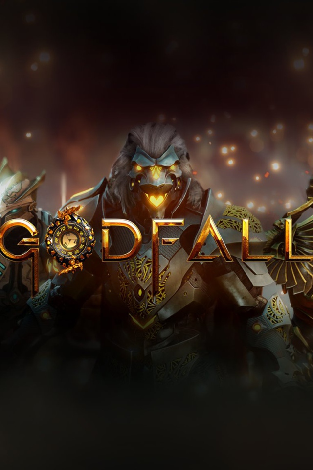 Постер с логотипом компьютерной игры Godfall, 2020