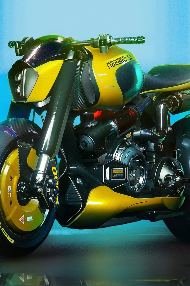 Мотоцикл из компьютерной игры Cyberpunk 2077