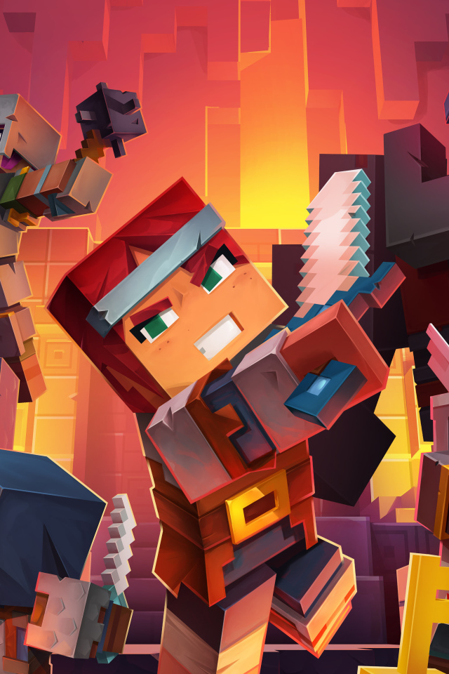 Новая компьютерная игра Minecraft Dungeons, 2020