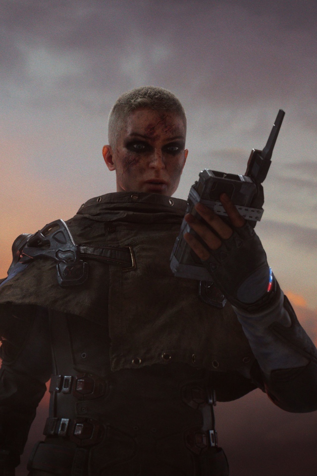 Девушка солдат, персонаж компьютерной игры Outriders, 2020