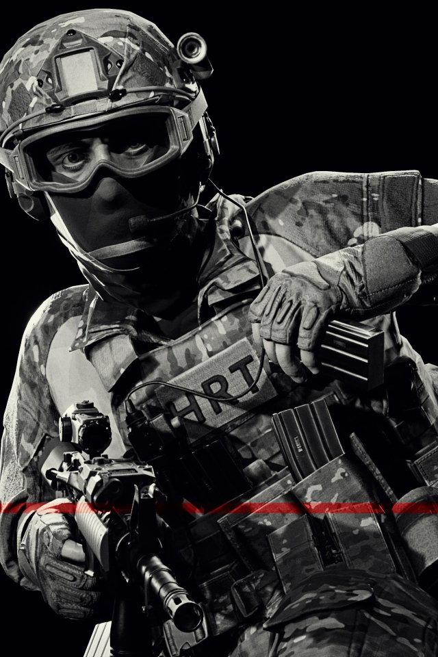 Солдат на черном фоне, видеоигра Ready Or Not
