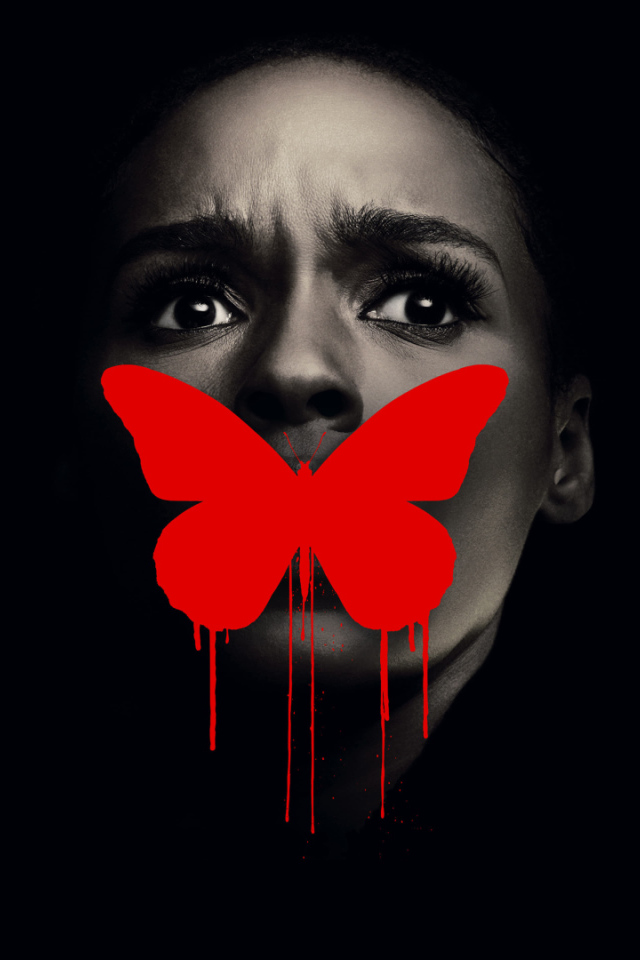 Постер фильма Антебеллум, 2020 года на черном фоне