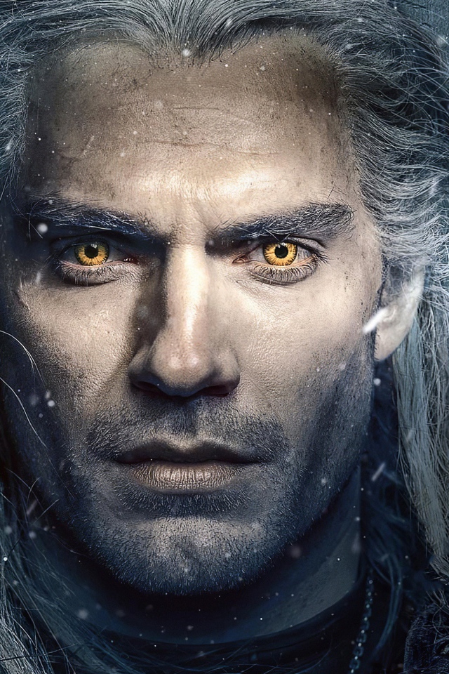 Actor Henry Cavill in the series The Witcher