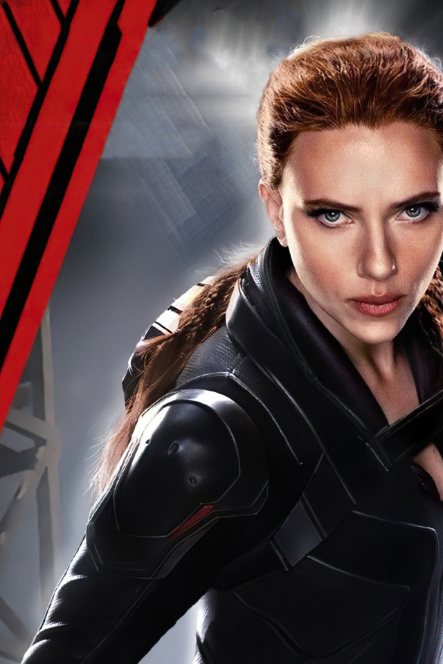 Actress Scarlett Johansson the main character of the film Black Widow