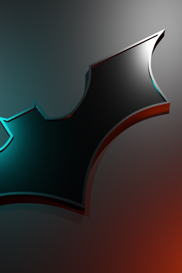 Черный логотип Бэтмена на коричневом фоне