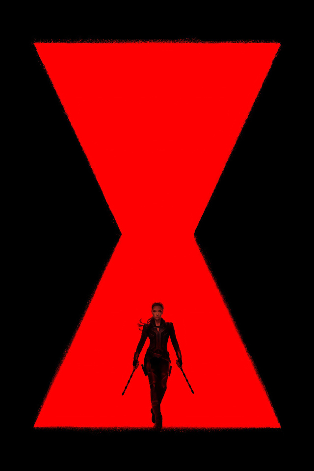 Постер фильма Чёрная вдова на черном фоне, 2020