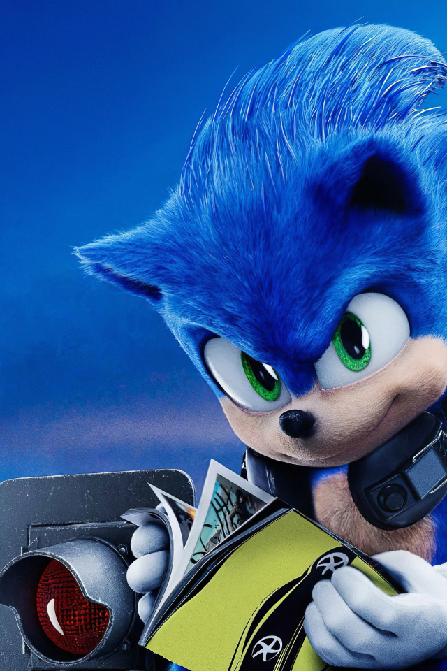 The main character of the cartoon Sonic in the movie