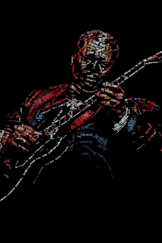 The image of the guitarist BB King inscriptions on a black background
