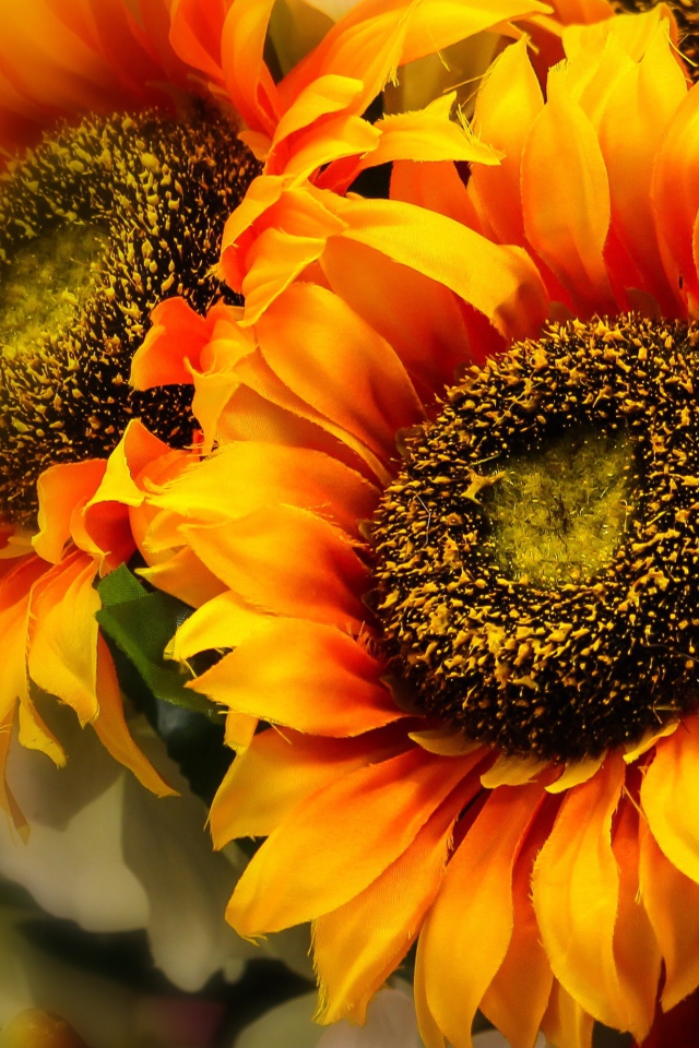 Искусственные цветы подсолнуха 