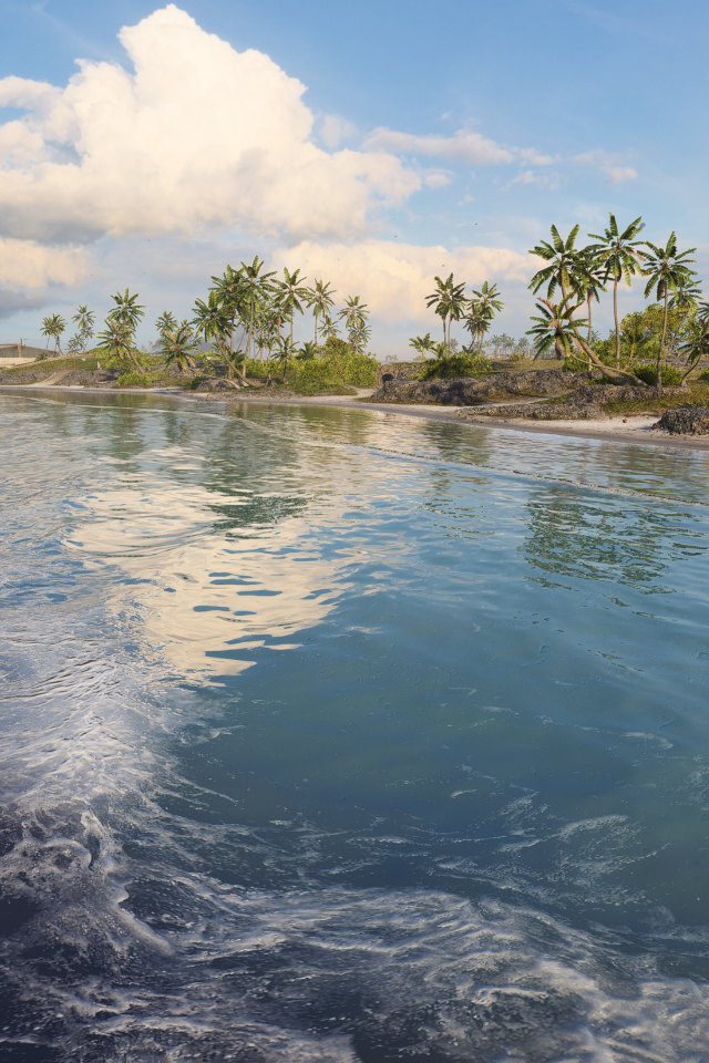 Белые волны в океане на тропическом пляже