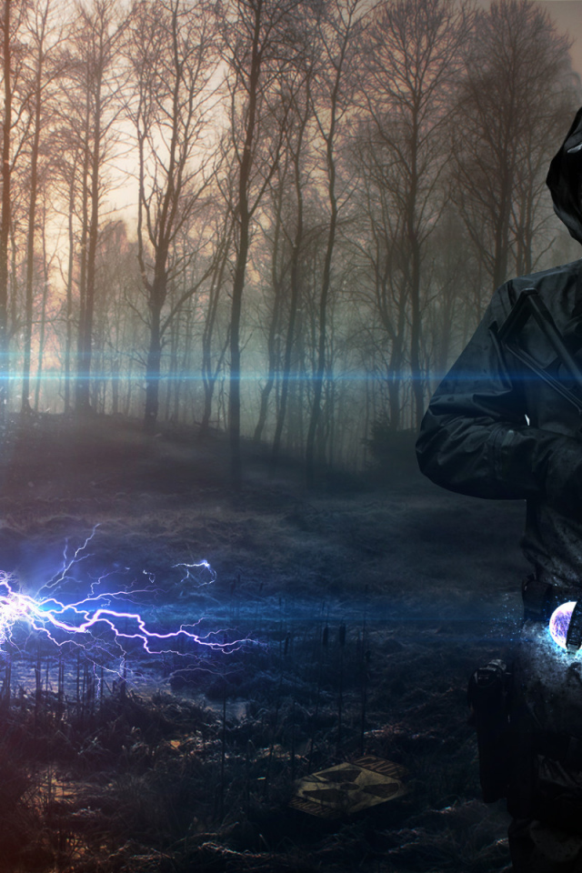 Мужчина в противогазе во время пандемии 