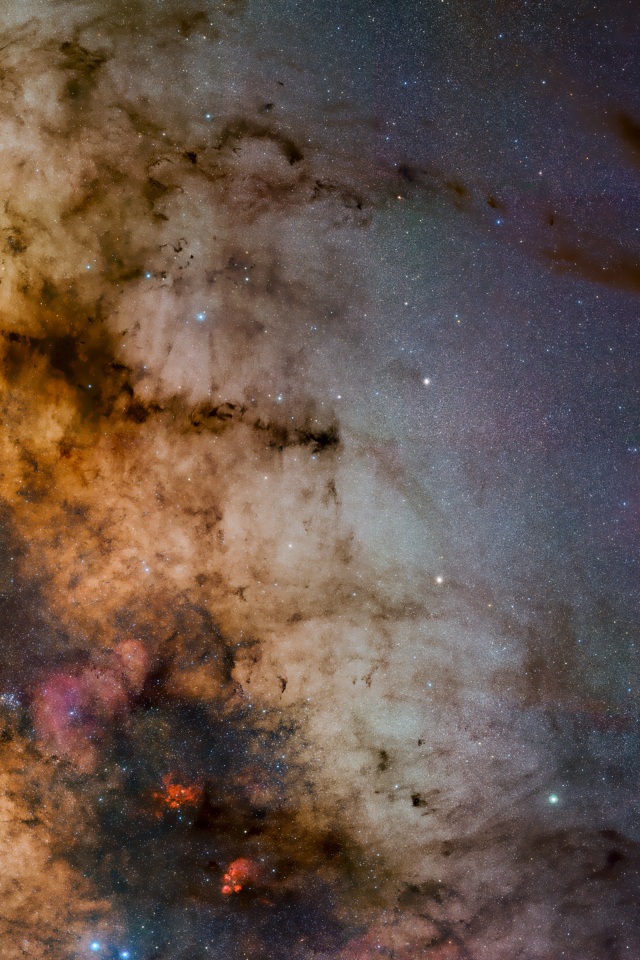 Таинственный млечный путь в звездном небе 