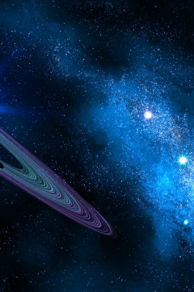 Планеты солнечной системы в космосе с млечным путем