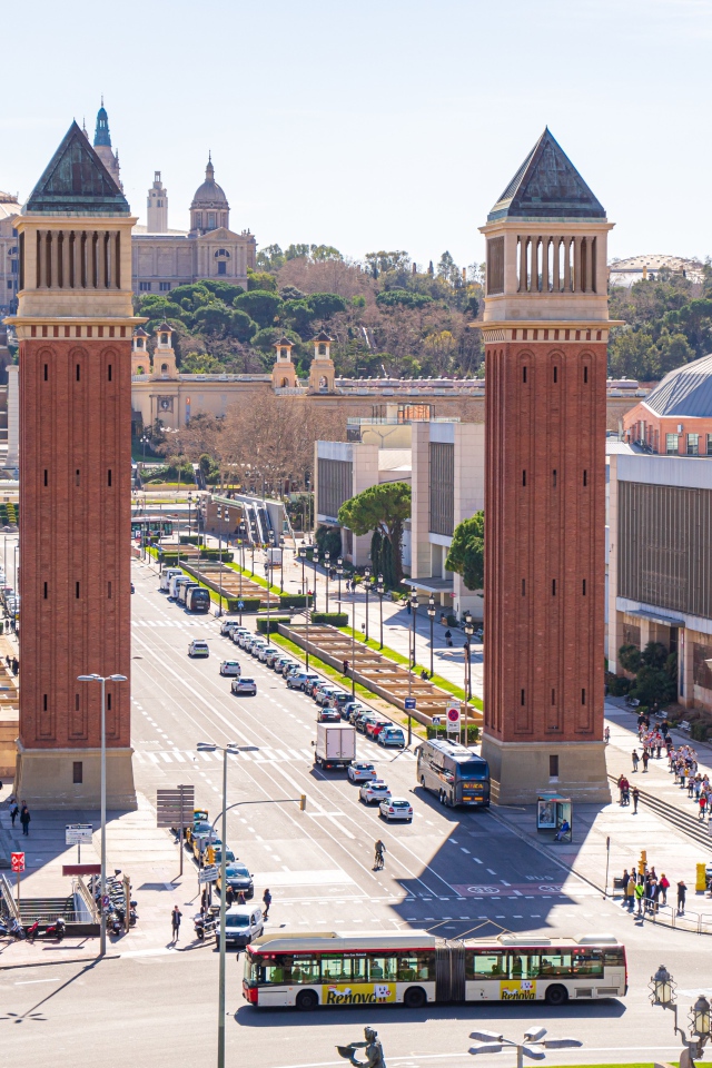 Центральная площадь Барселоны, Испания 