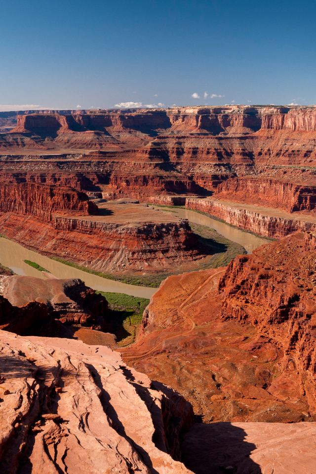 Вид на реку Колорадо в национальном парке Каньонлендс, США