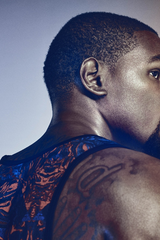 Баскетболист Кевин Дюрант вид сзади