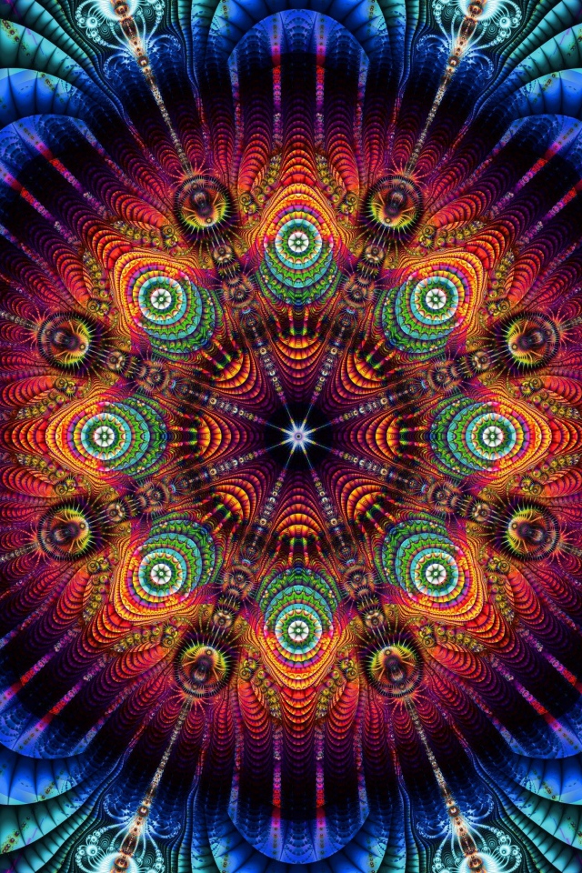 Красивый абстрактный красочный рисунок 