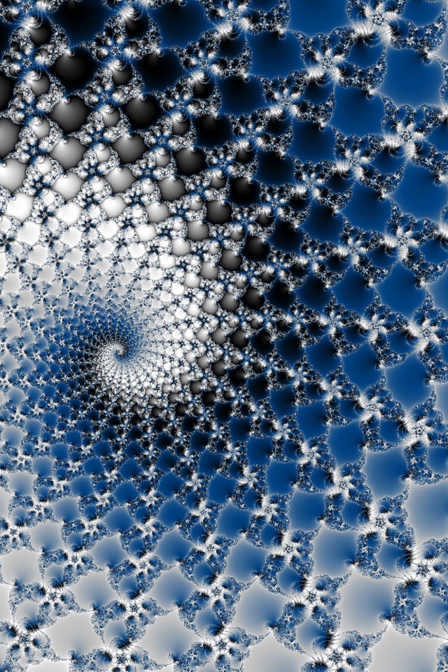 Красивая абстрактная белая  с голубым спираль 