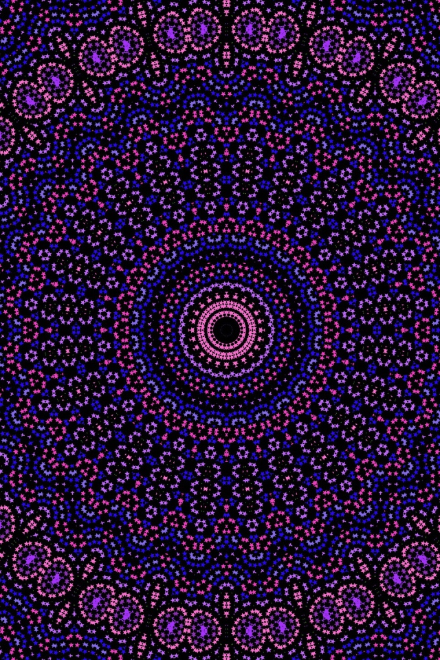 Красивый фиолетовый рисунок мандала