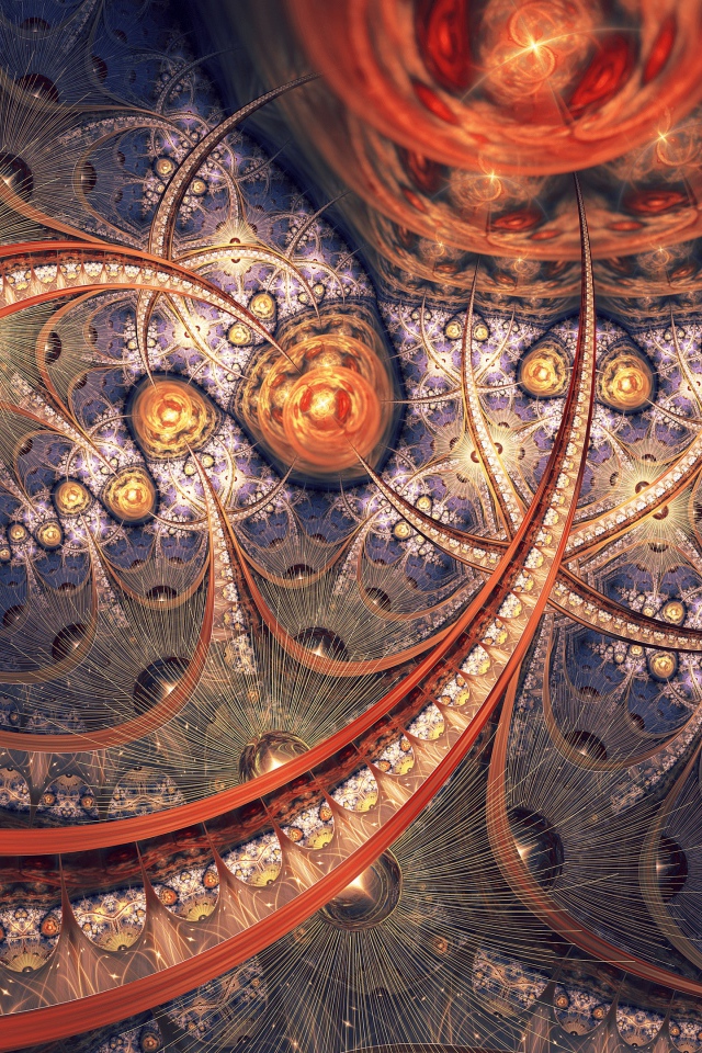 Красивый необычный абстрактный узор