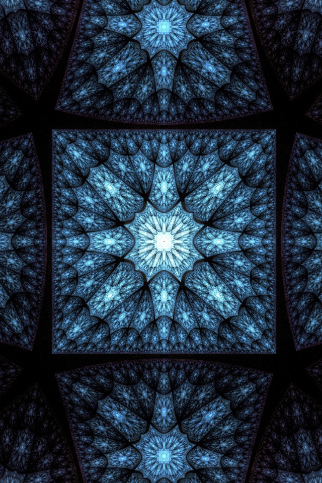 Синий градиентный рисунок 