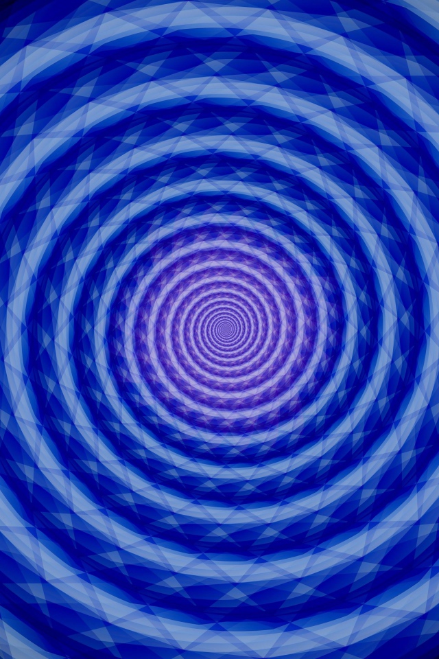 Синяя спираль на черном фоне