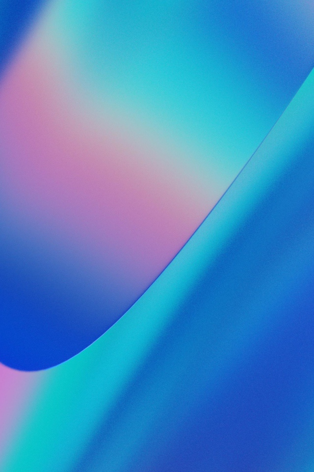 Голубые с розовым абстрактные волны