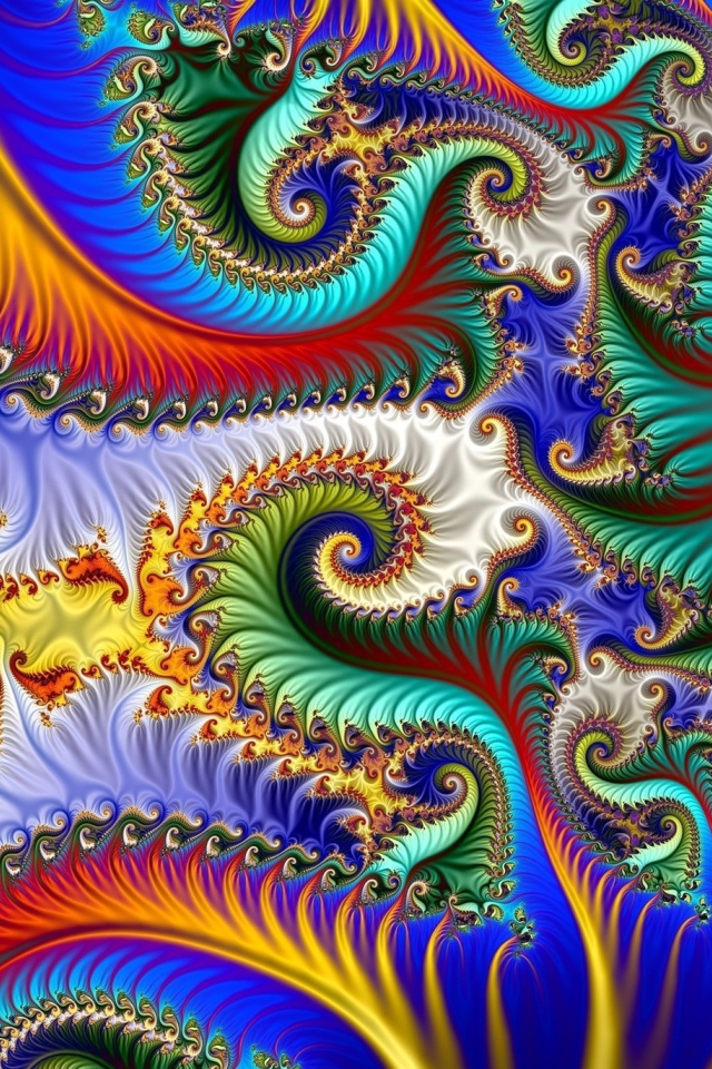 Разноцветная абстрактная спираль 