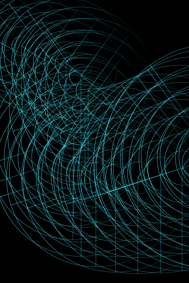 Неоновая голубая сетка на черном фоне 