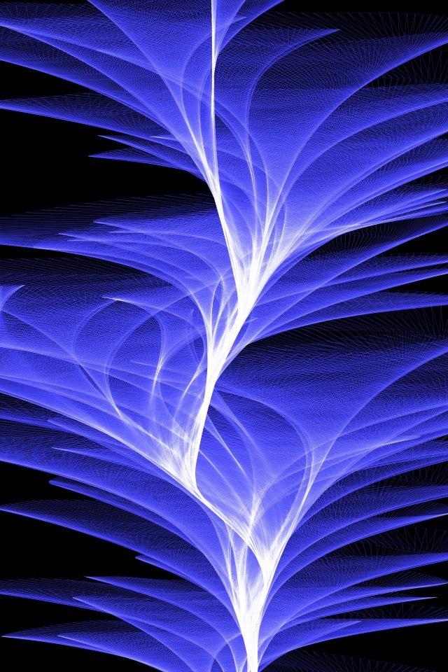 Фиолетовые волны света на черном фоне