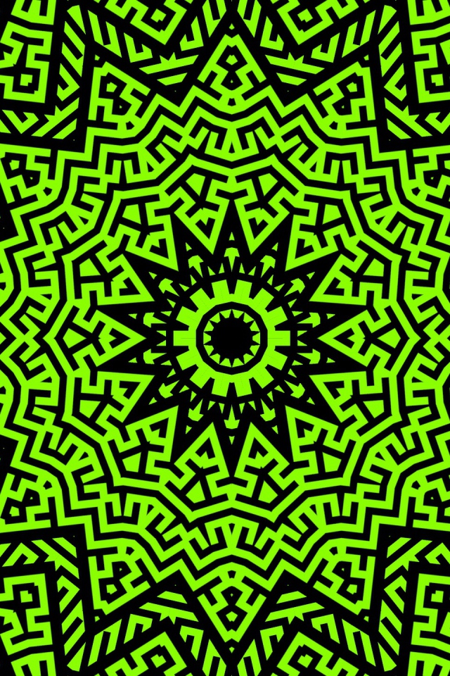 Необычный абстрактный рисунок мандала 