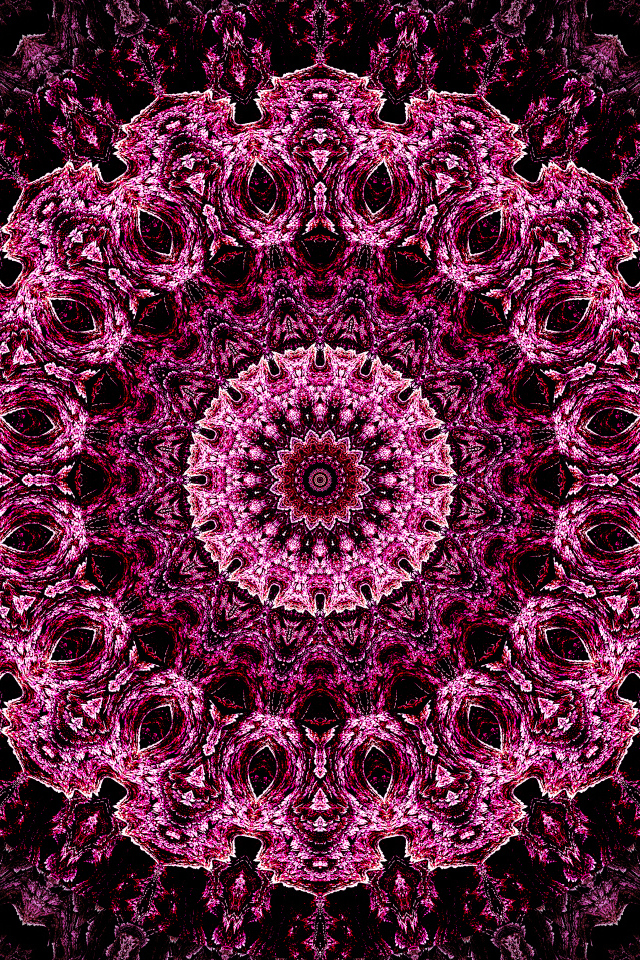 Необычный абстрактный розовый рисунок