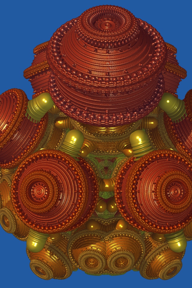 Необычный цифровой дизайн на голубом фоне