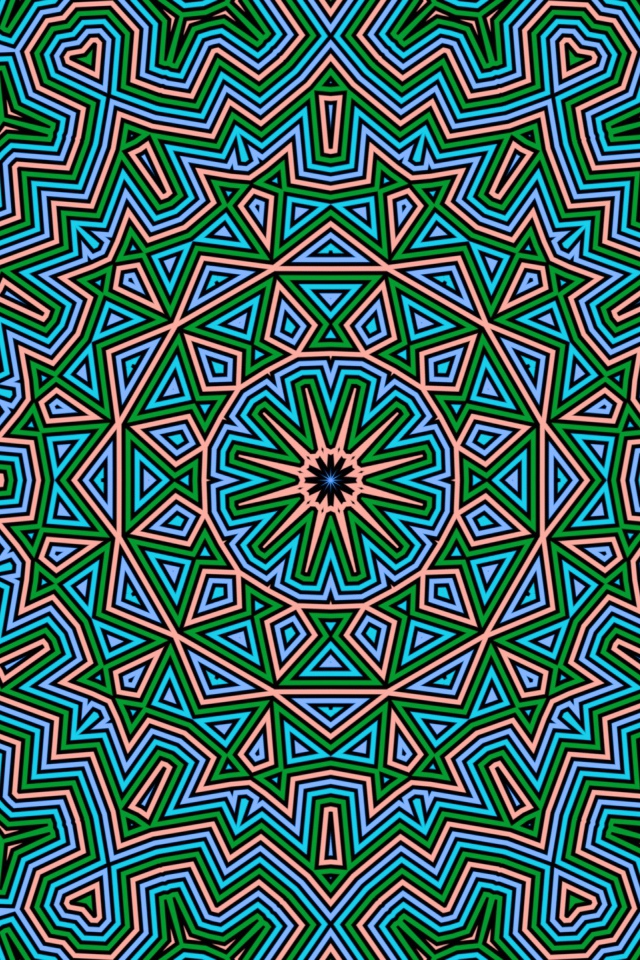 Необычный фрактальный узор 