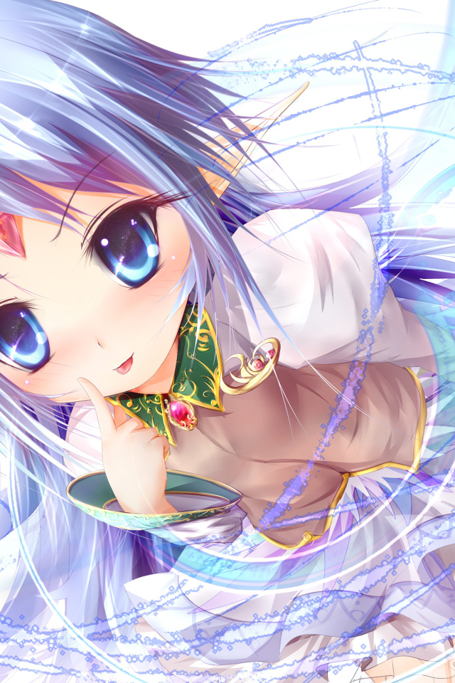 Голубоглазая красивая девушка аниме Rance