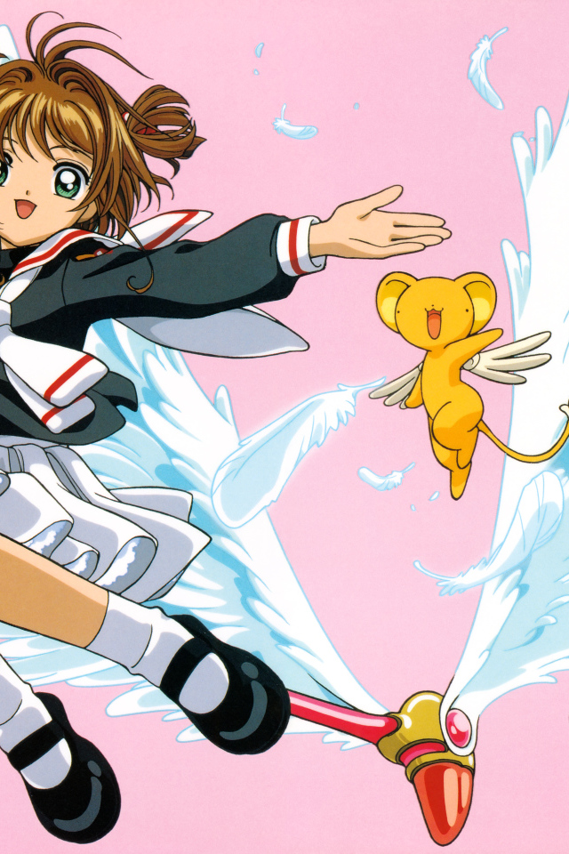 Девушка Sakura Kinomoto аниме  Сакура - Собирательница Карт