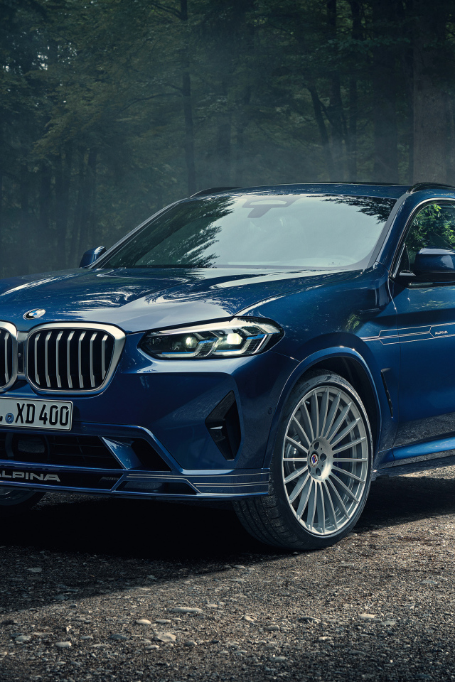 Автомобиль Alpina XD4, 2021 года в лесу