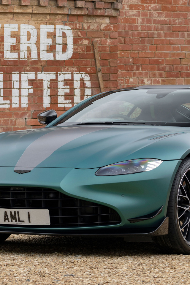 2021 Aston Martin Vantage F1 Edition car against the wall