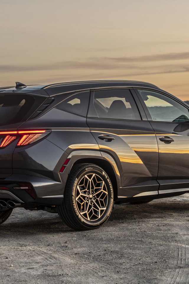 Внедорожник Hyundai Tucson N Line, 2022 года вид сзади