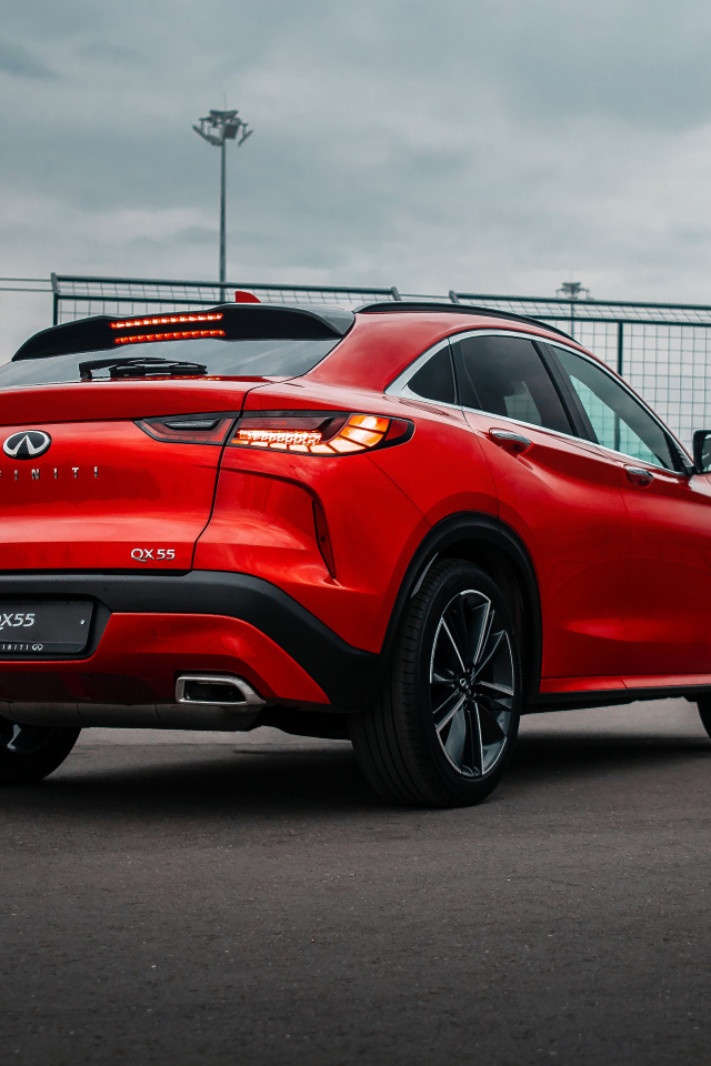 Внедорожник Infiniti QX55 AWD 2021 года вид сзади