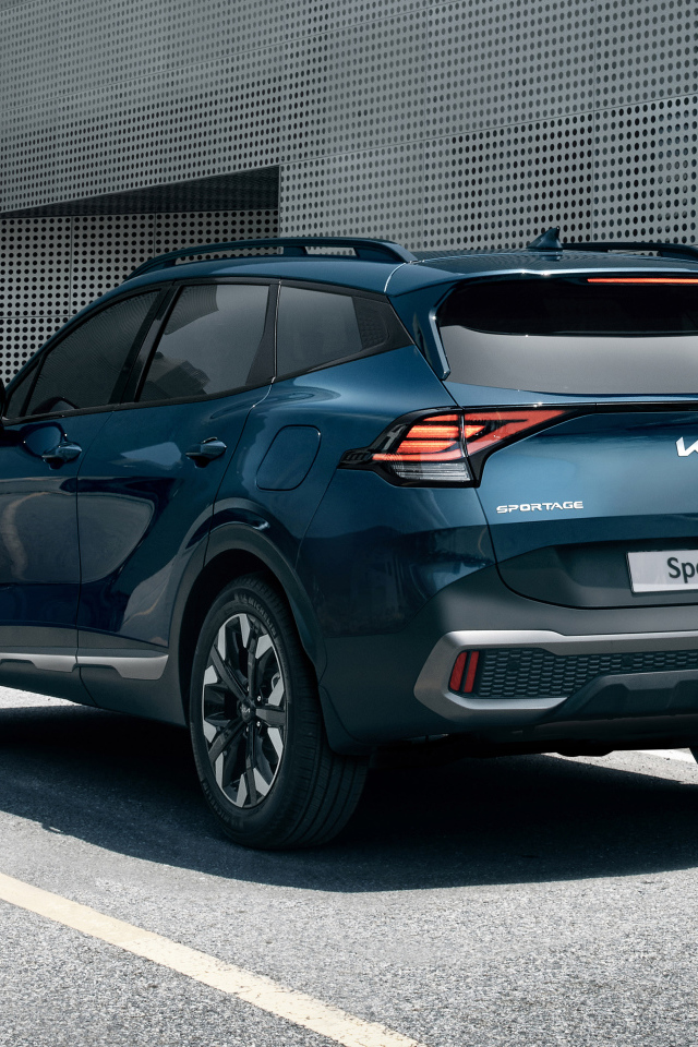 Внедорожник Kia Sportage X-Line 2021 года вид сзади