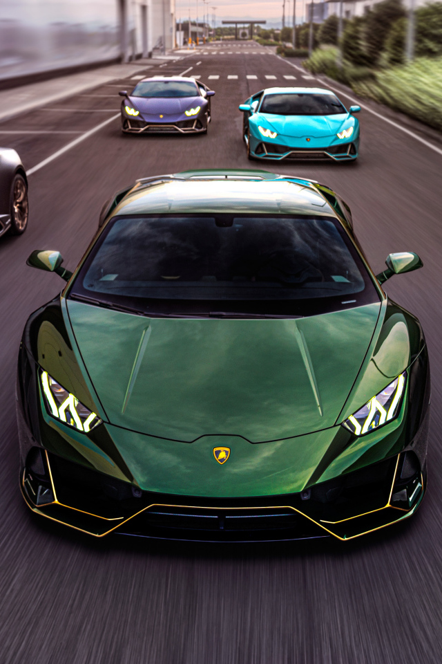 Быстрые автомобили Lamborghini Huracán, 2021 года