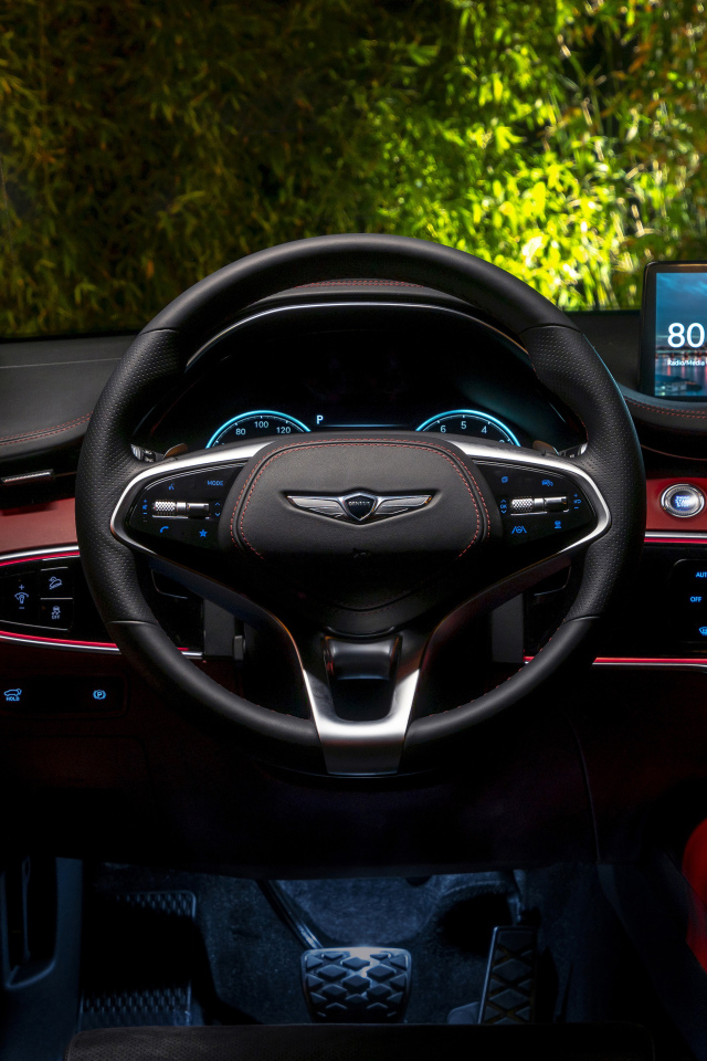 Салон автомобиля Genesis GV70 3.5T AWD, 2022 года