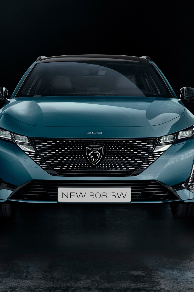Автомобиль Peugeot 308 SW HYBRID 2021 года вид спереди