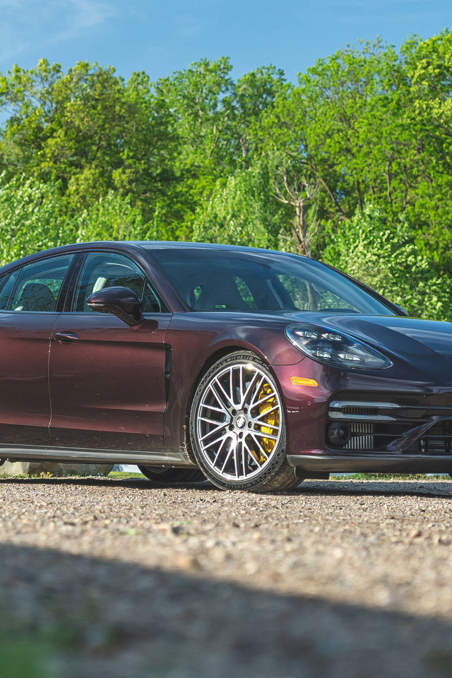 Коричневый Porsche Panamera Turbo S, 2021 года