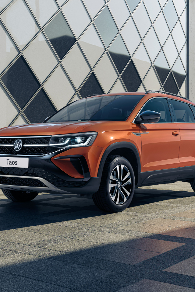 Внедорожник Volkswagen Taos 4MOTION 2021 года у стены
