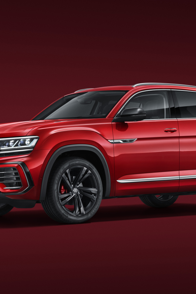 Красный внедорожник Volkswagen Teramont X 2021 года