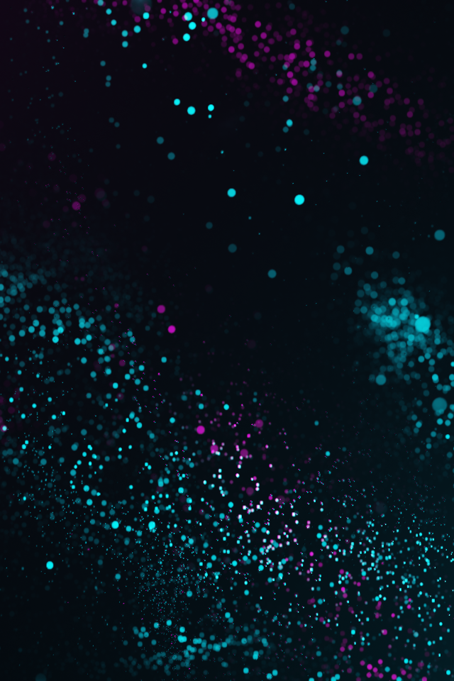 Красивые неоновые точки на черном фоне 