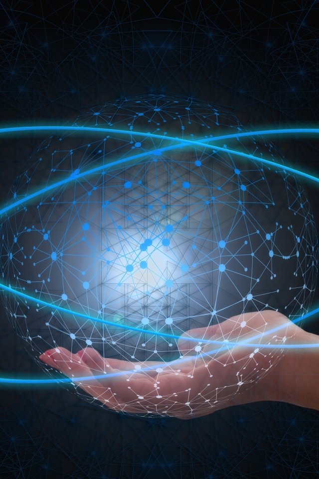 Всемирная паутина в неоновой сфере